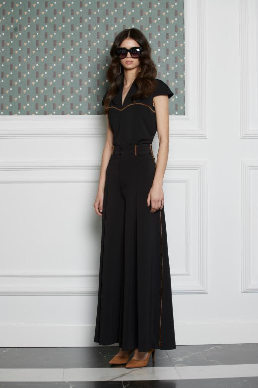 Black Japen palazzo pants