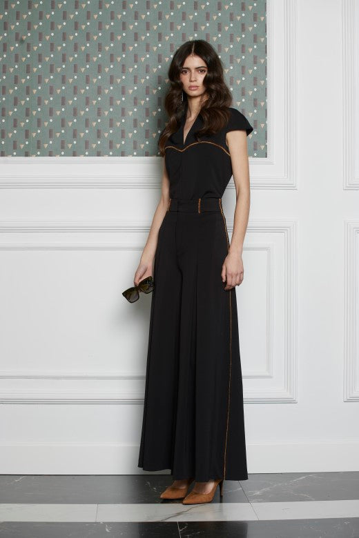 Black Japen palazzo pants
