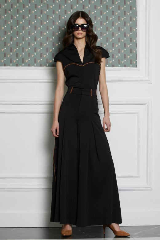Black Japen palazzo pants