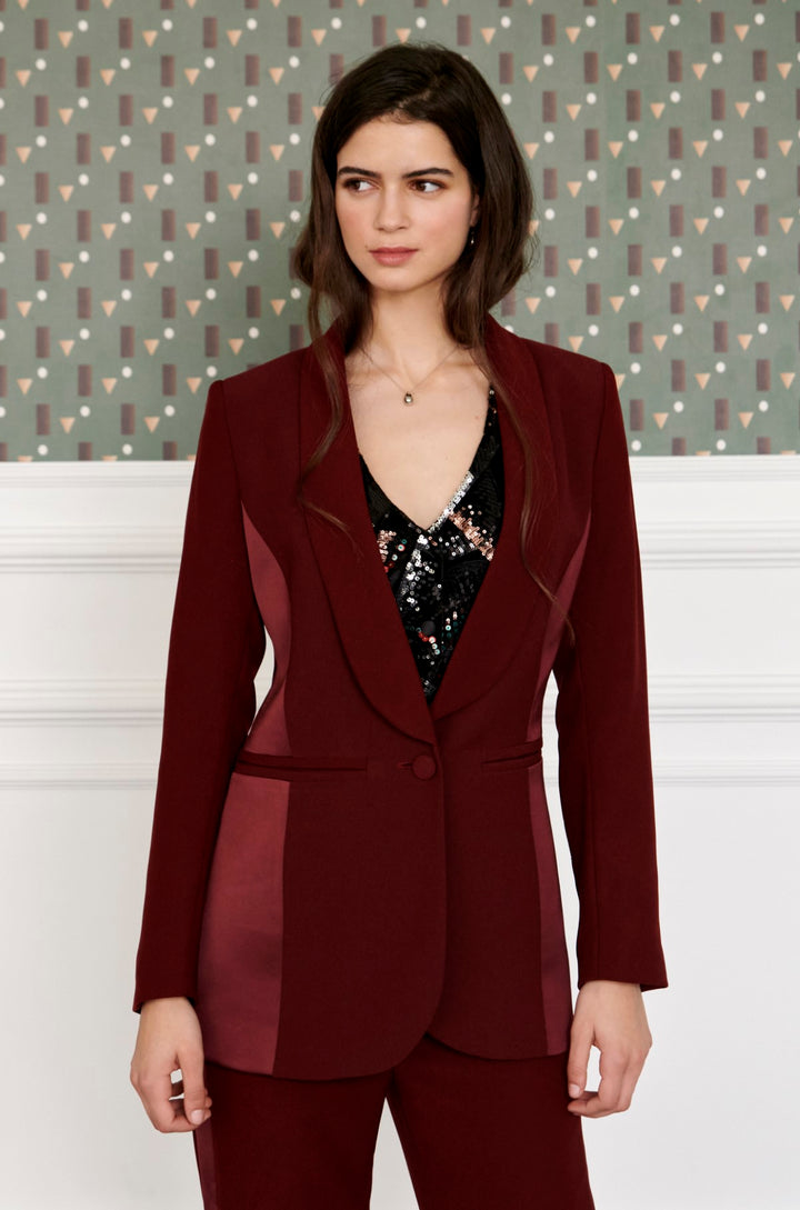 Blazer Bal burdeos