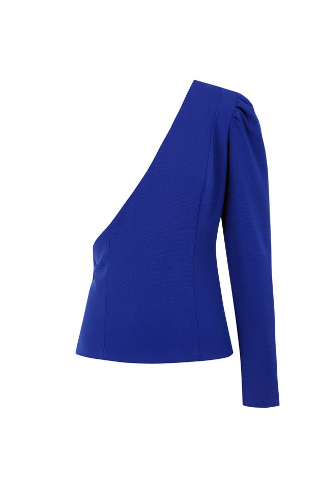 Chaqueta asimétrica Nocturna azul