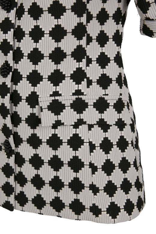 Chaqueta corta Zarilla blanca y negra