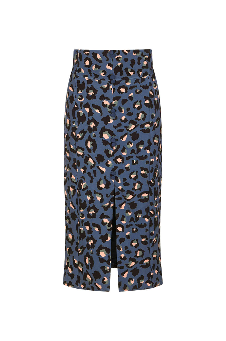 Falda midi Marina Print