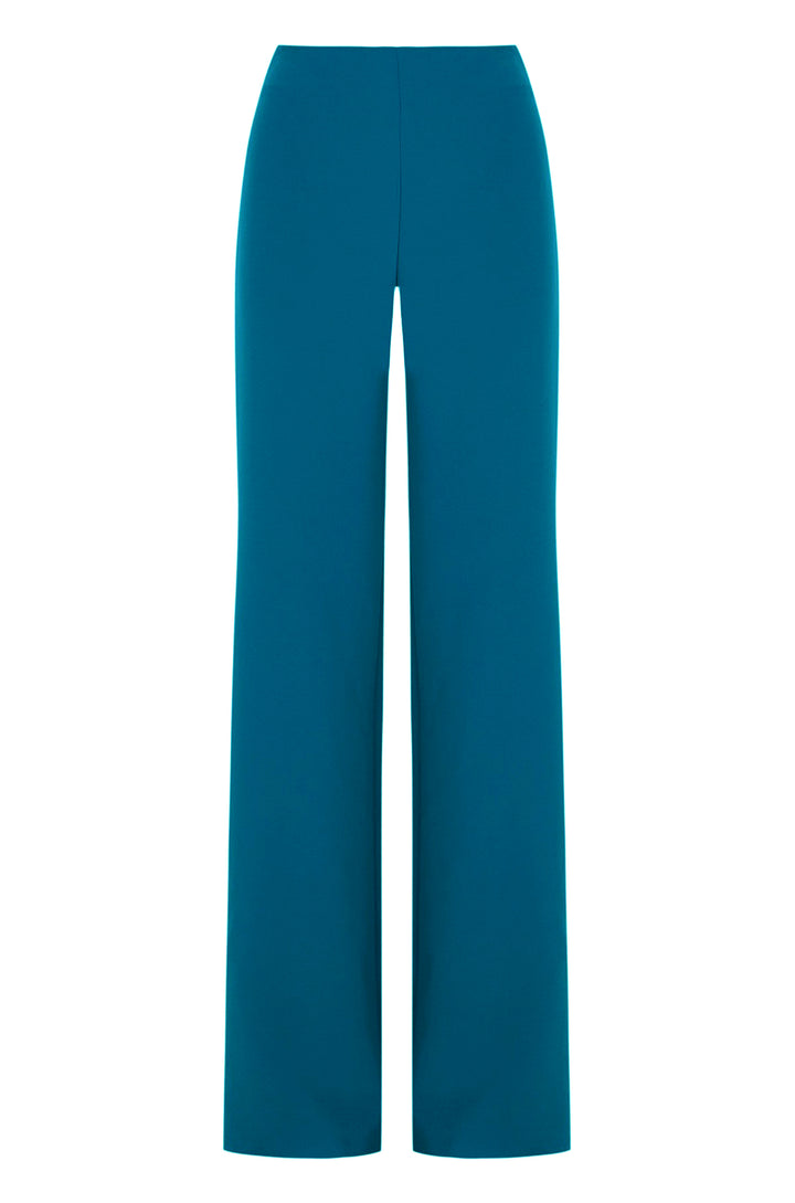 Romy aquamarine straight trousers