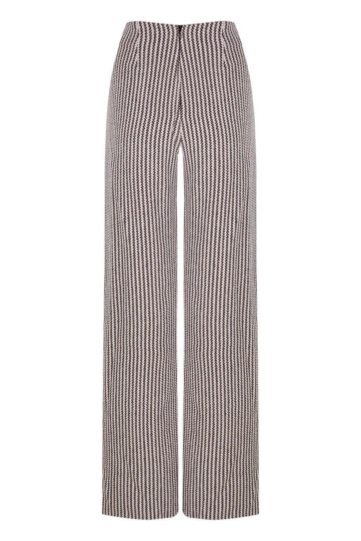 Pantalón ancho Ondina blanco y negro
