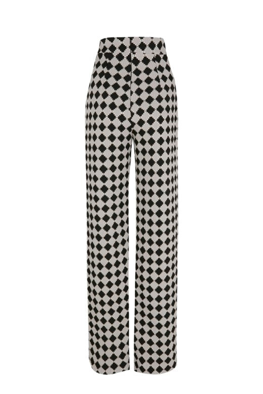 Pantalón ancho Zarilla blanco y negro