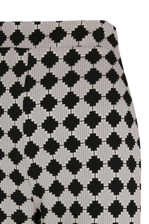 Pantalón ancho Zarilla blanco y negro
