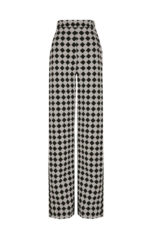 Pantalón ancho Zarilla blanco y negro