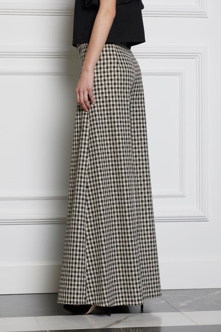 Pantalón palazzo Reina pata de gallo