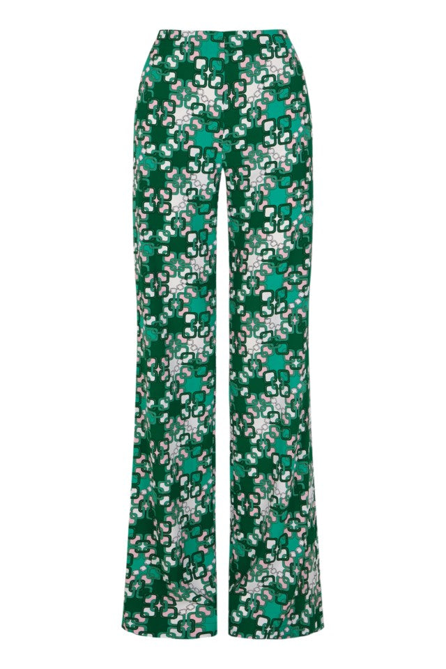 Pantalón recto Cadenas estampado