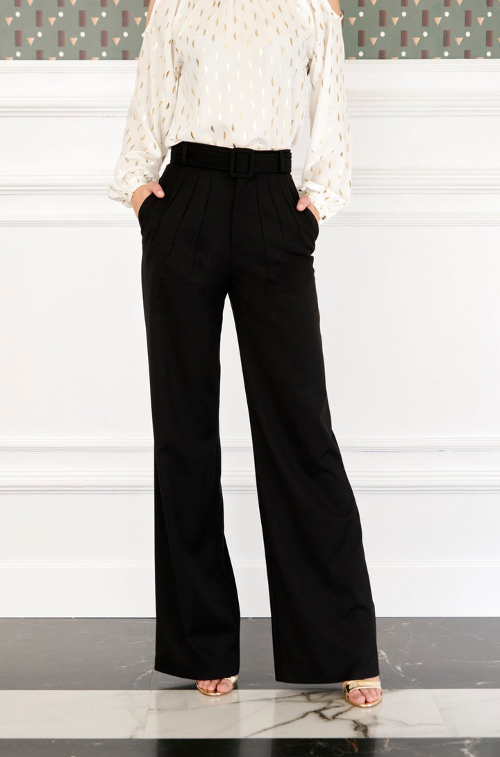 Pantalón recto Queen negro