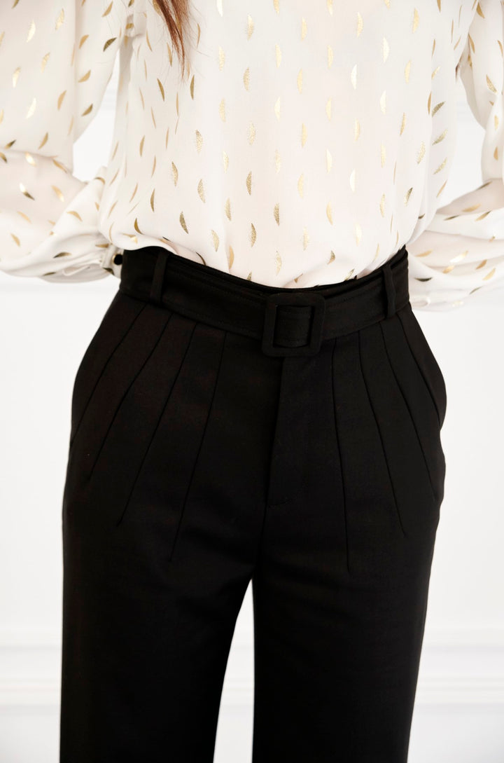 Pantalón recto Queen negro