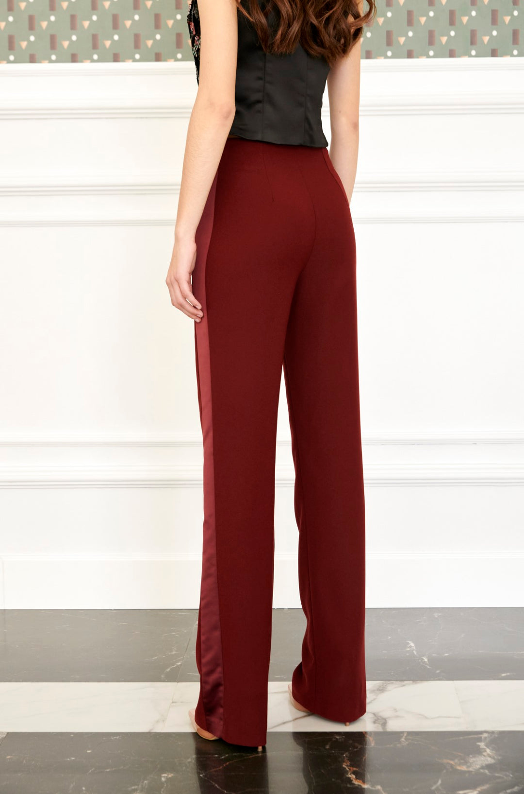 Pantalón Bal burdeos