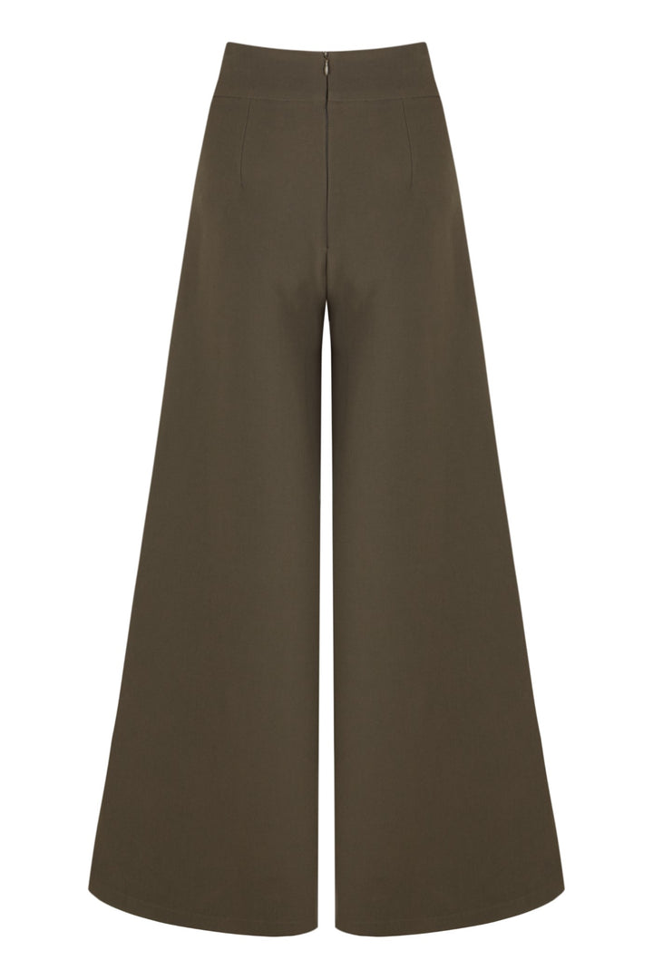 Pantalones palazzo verde Oliva