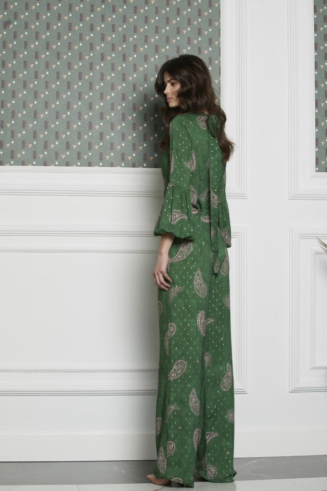 Pantalón recto Dovela verde oscuro