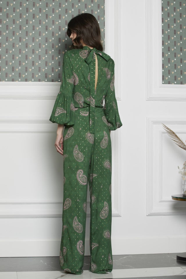 Pantalón recto Dovela verde oscuro