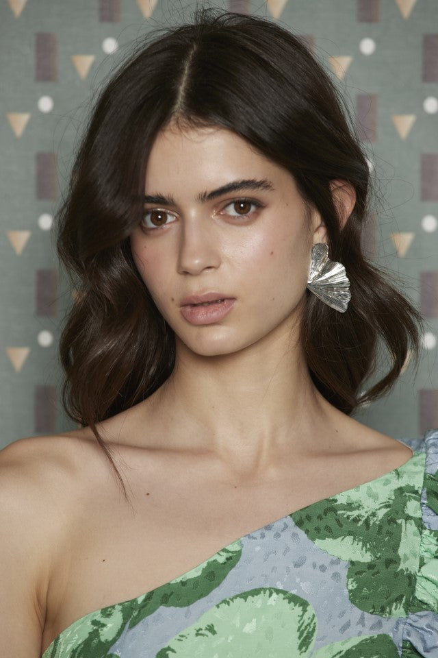 Top asimétrico Ábaco estampado