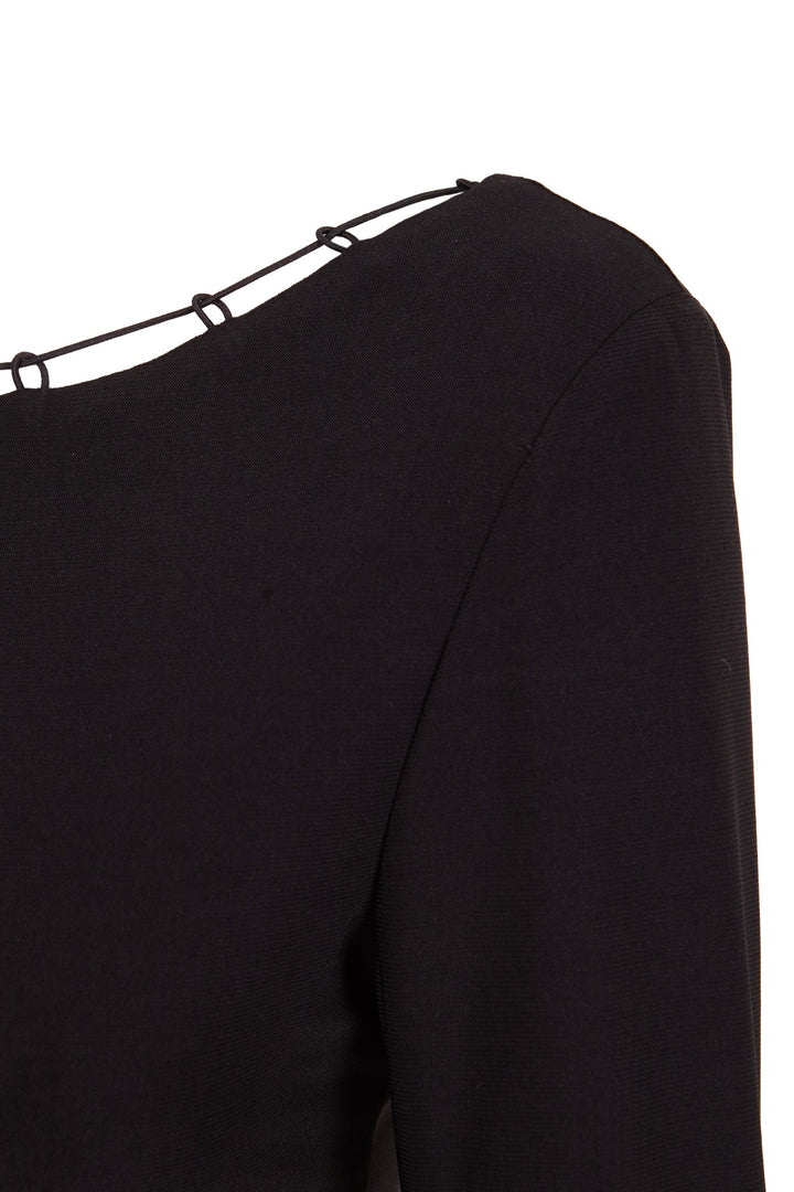 Black Agate boat neck top