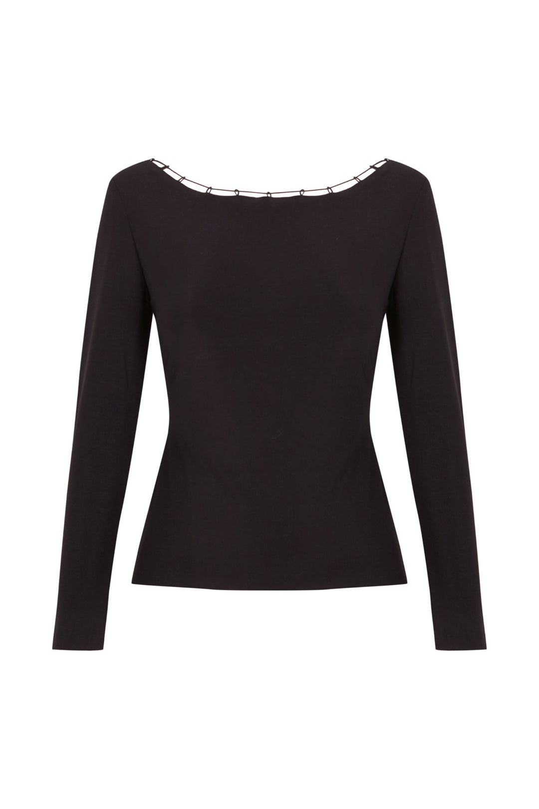 Black Agate boat neck top