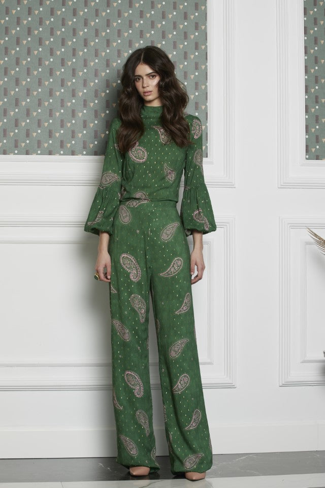 Blusa Dovela verde oscuro