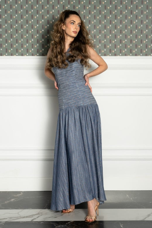 Sabina long denim dress