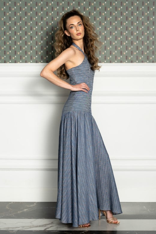 Sabina long denim dress