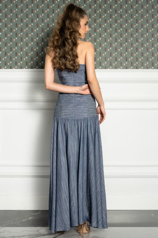Sabina long denim dress