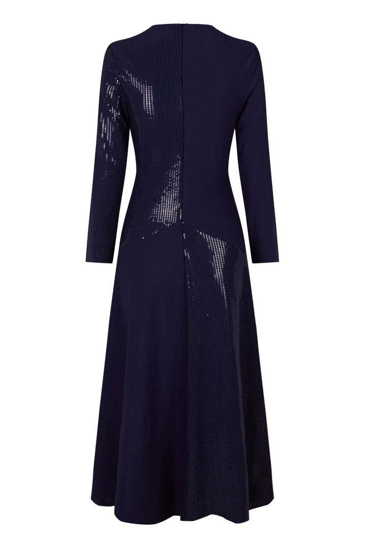 Vestido Reflejo azul oscuro