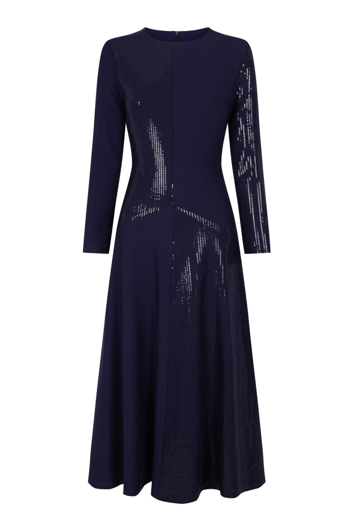 Vestido Reflejo azul oscuro