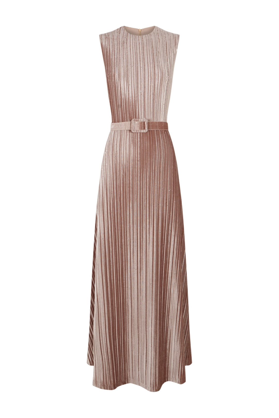 Vestido Espejo sin mangas dorado
