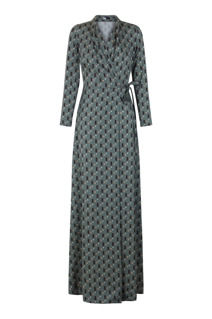Vestido cuello alto Aricia estampado