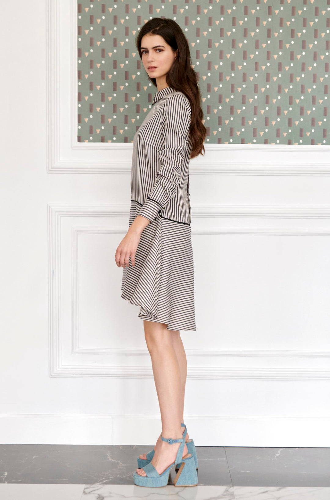 Short dress with owl print