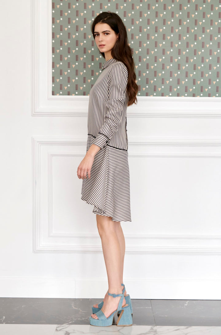 Short dress with owl print