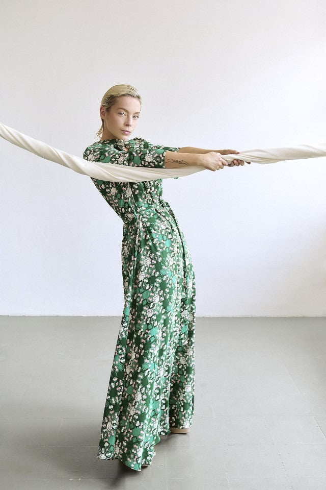 Vestido camisero Cadenas estampado