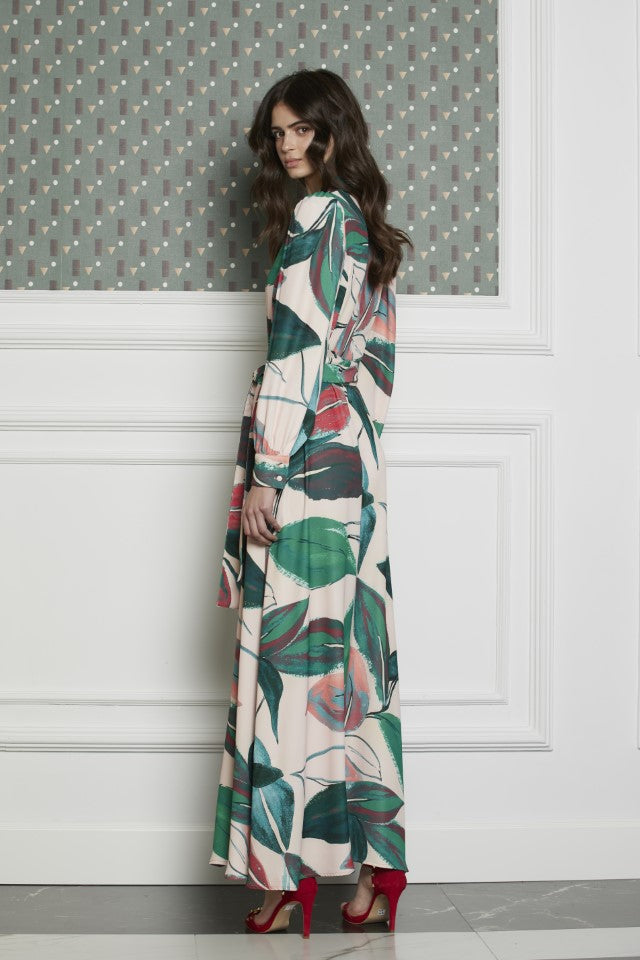 Vestido camisero Clave estampado