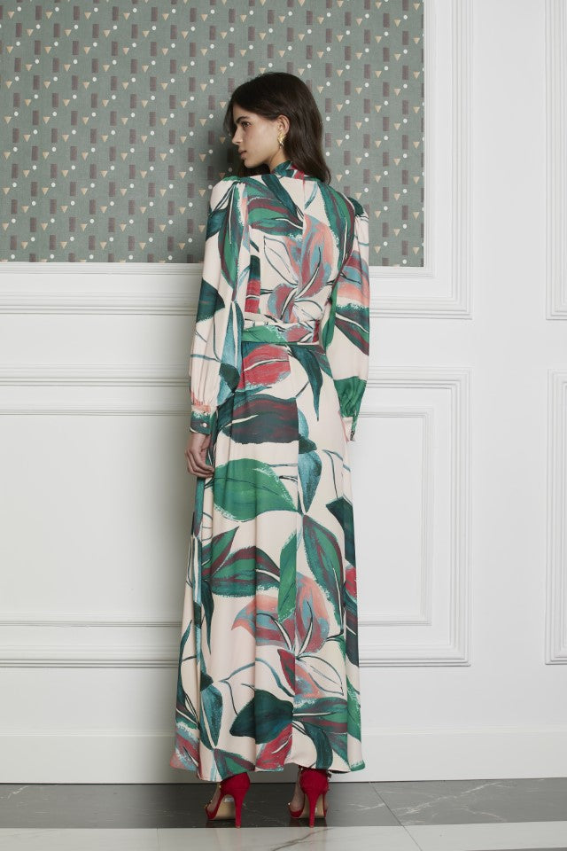 Vestido camisero Clave estampado