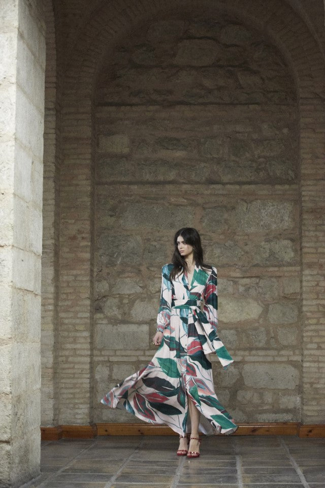 Vestido camisero Clave estampado