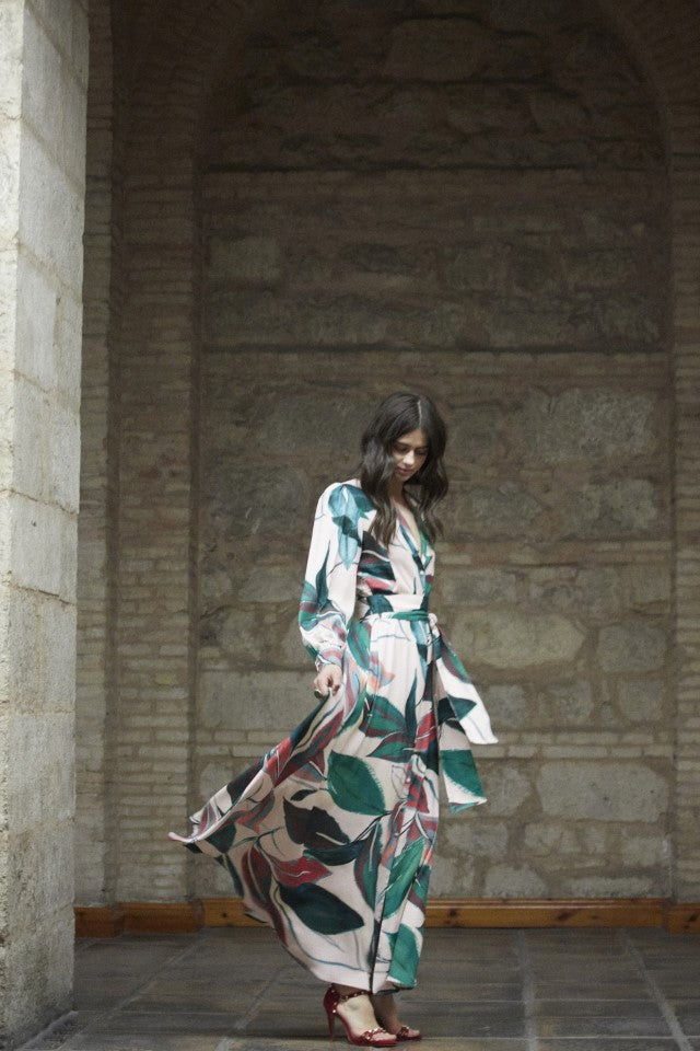 Vestido camisero Clave estampado