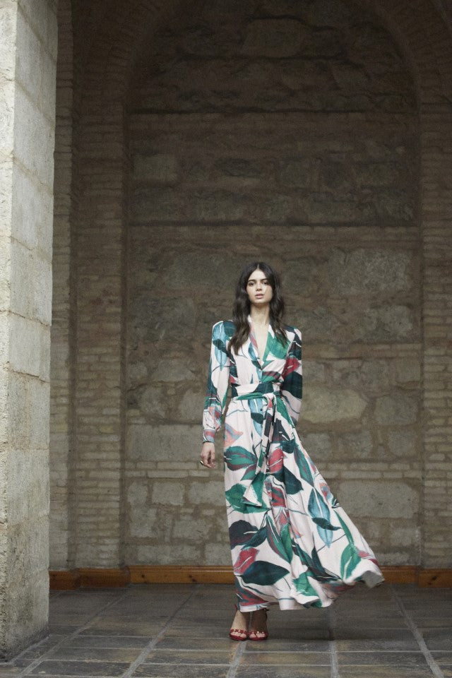 Vestido camisero Clave estampado