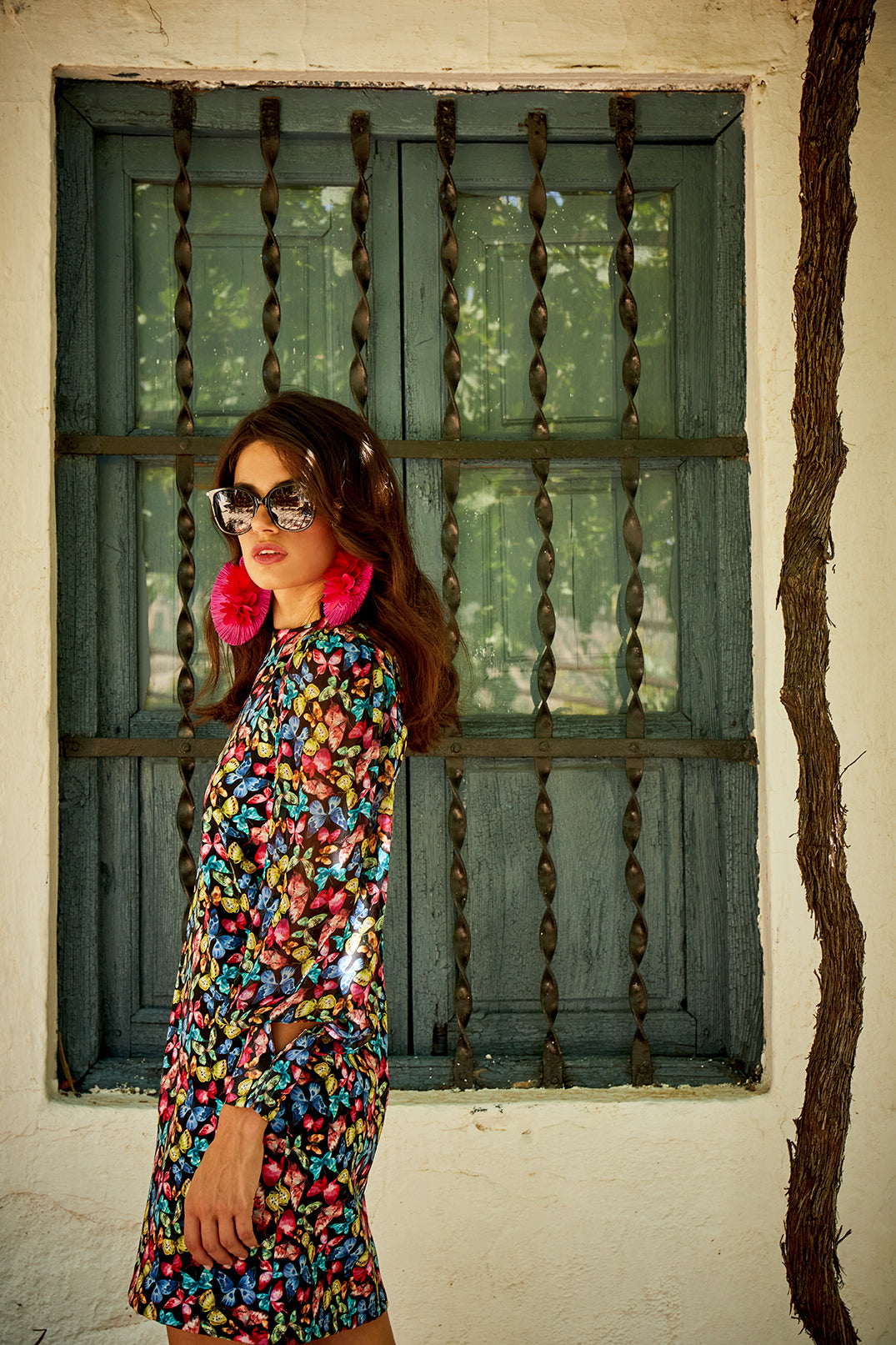 Vestido corto Morpho negro