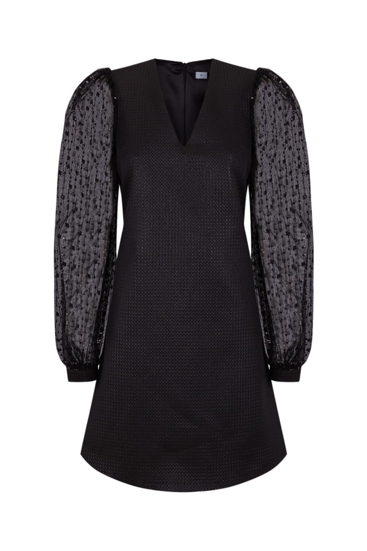 Vestido corto Mousse negro