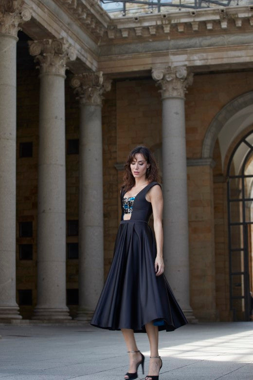 Vestido tablas Sillerilla negro
