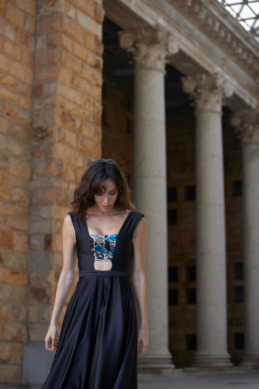 Vestido tablas Sillerilla negro
