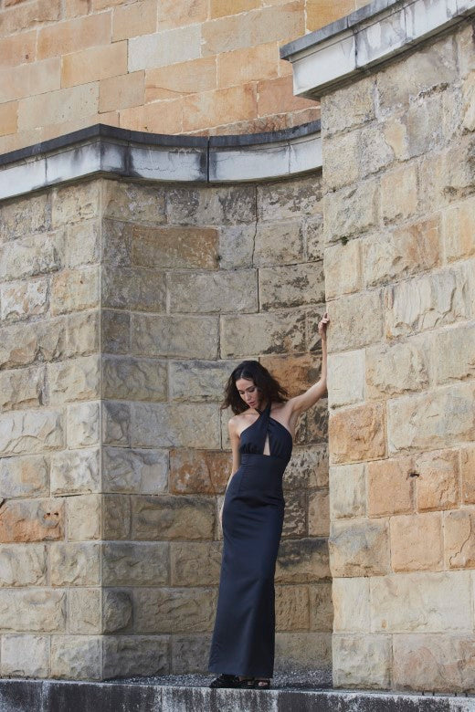 Vestido largo Zamar negro
