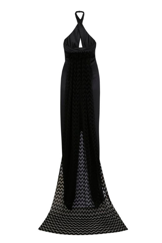 Vestido largo Zamar negro