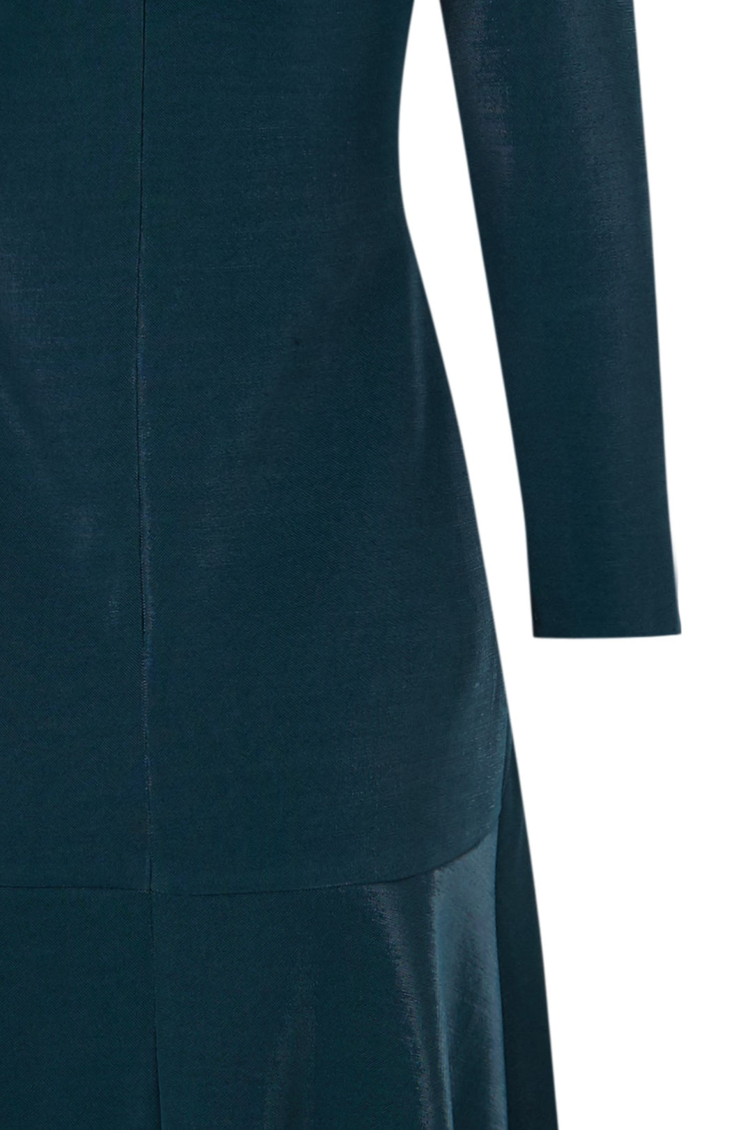 Vestido escote barco Fulgo verde oscuro