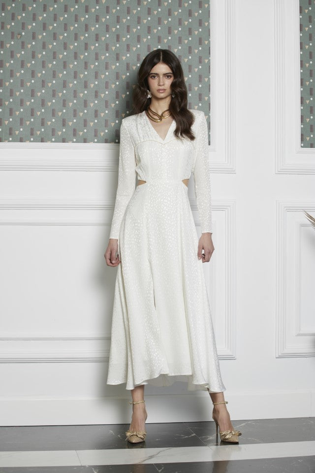Vestido midi Acanto blanco
