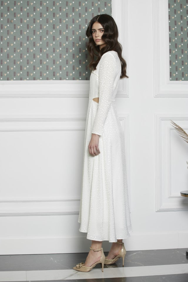 Vestido midi Acanto blanco