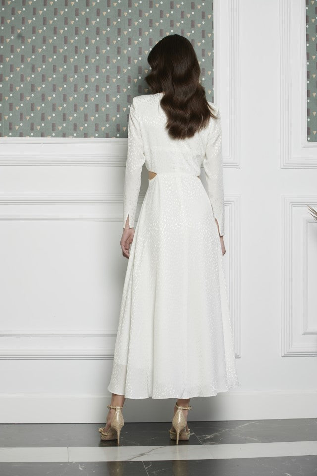 Vestido midi Acanto blanco