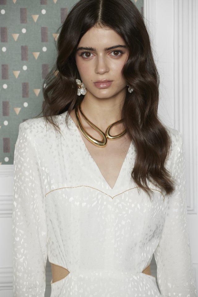 Vestido midi Acanto blanco